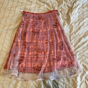 Diesel brand layered mini skirt
